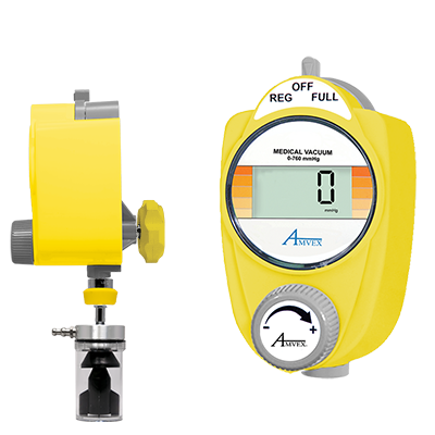 Amvex Suction Regulator - Continuous Three Mode High (0-760 mmhg) - Digital